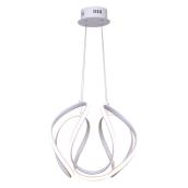Canarm Martine Chandelier, White Finish, Cable/Cord Mount, 43.5 W Integrated LED, 3450 lm, Dimmable