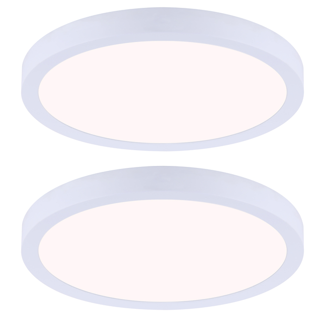 Canarm LED Disks - 11-in - 15-W - White - Twin Pack