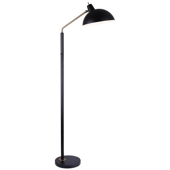 Harmonized Home Oscar 64-in Gold/Black Floor Lamp