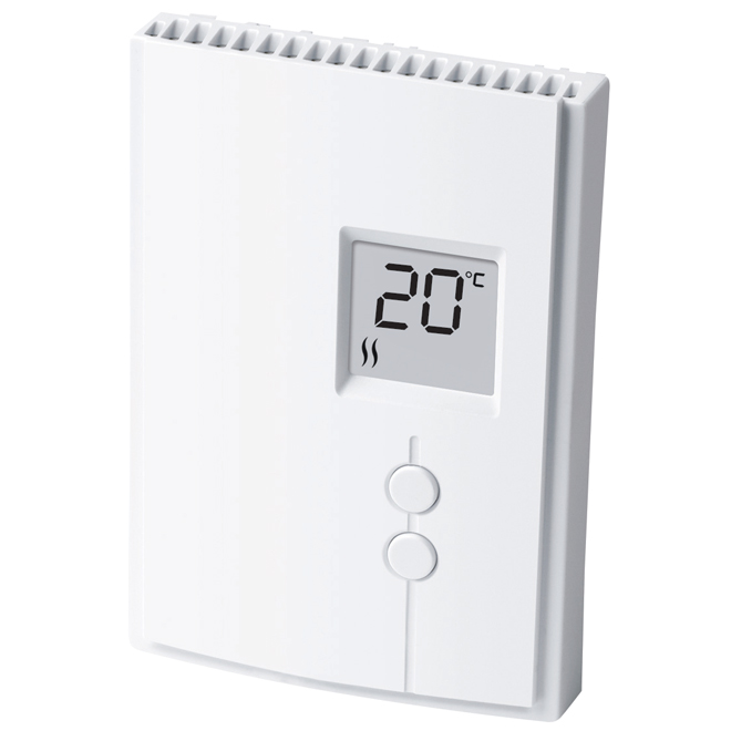 Thermostat électronique Aube non programmable en plastique blanc 2000 W/240 V