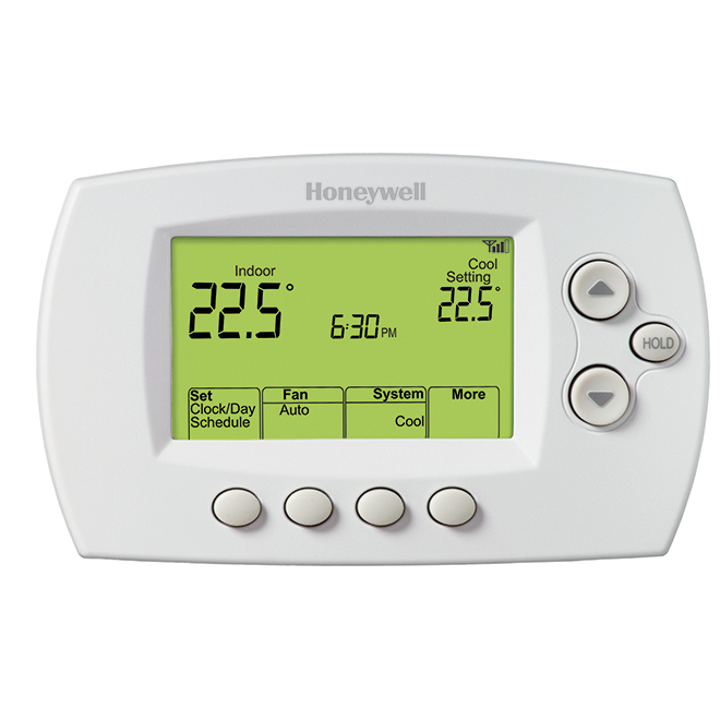 Thermostat Wi-Fi rétroéclairé pour chauffage électrique – Blanc – Connect