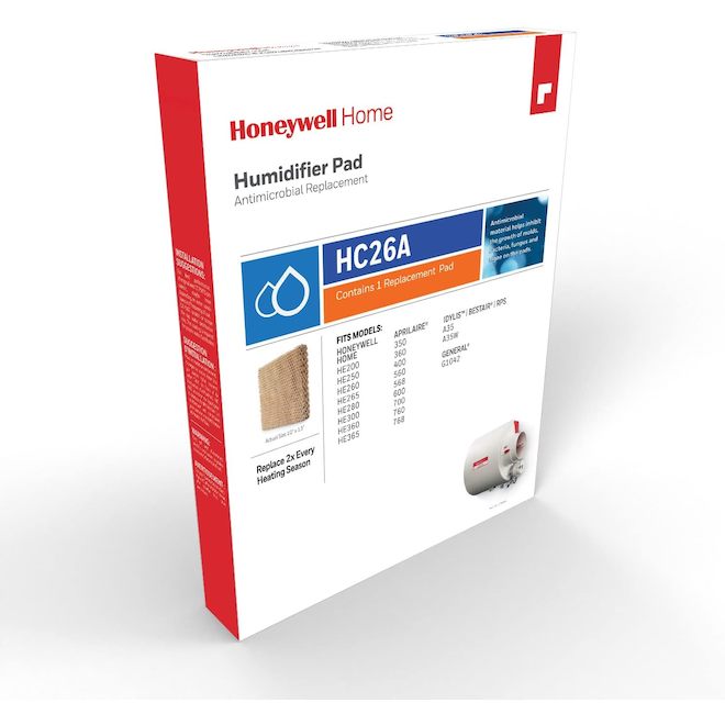 Honeywell Home Paper Anti-Microbial Humidifier Pad - 1.6 x 13-in