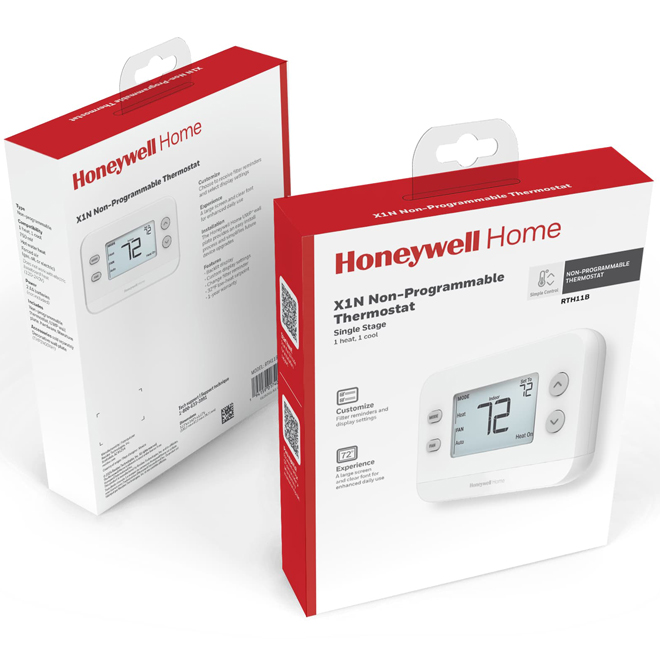 Honeywell Home Non-Programmable Thermostat Single-Stage Battery