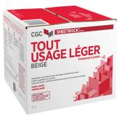 Ciment à joints CGC Sheetrock tout usage, léger, 17 L, beige