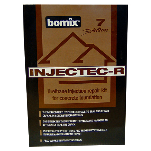 Bomix Injectec-R Urethane Injection Repair Kit for Concrete Foundation - 4.4-lb - Grey