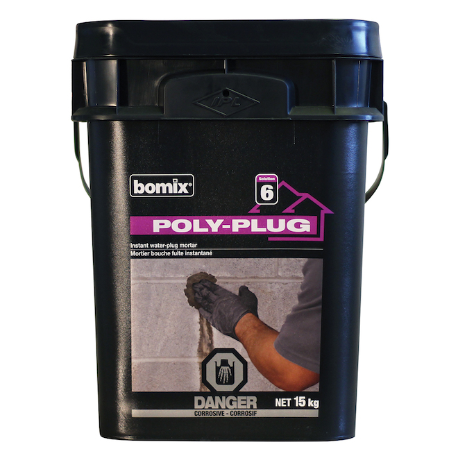 Bomix Poly-Plug  Hydraulic Cement - 15-kg