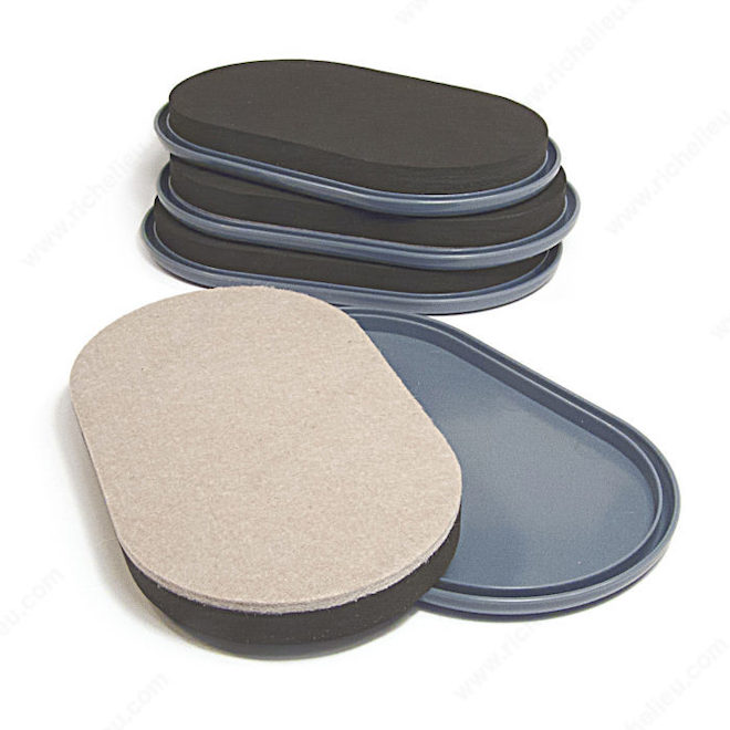 Madico PRO-TEC 4 x 6.5-in Black/Grey Heavy Duty Convertible Glides - 8/Pk