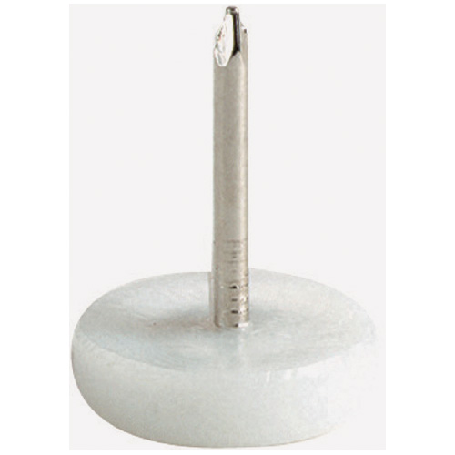 Polypropylene-Base Nail-On Glides - Round - 3/4" - 4/Pk