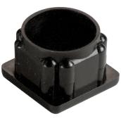 Madico Insertion Cap Glides - Polypropylene - Black - 4 Per Pack - 1-in Base x 5/16-in Interior dia