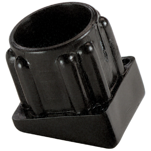 Madico 90° Insertion Glides - Black - Polypropylene - 4 Per Pack - 3/4-in Base x 11/16-in dia