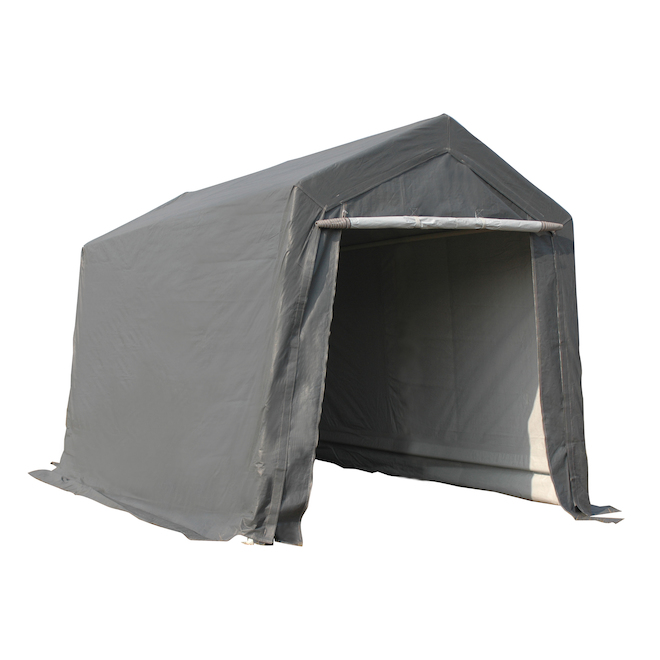 Project Source 7.6-ft x 7.5-ft x 7-ft  Powder Coated Car Shelter