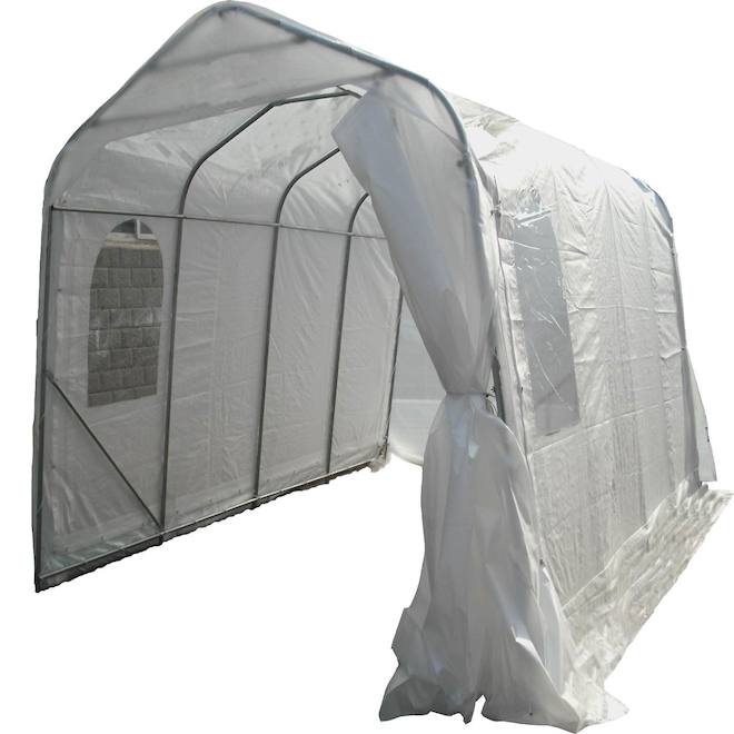 RONA Replacement Cover for Car Shelter in Polyethylene 11 x 16 x 9-ft - White