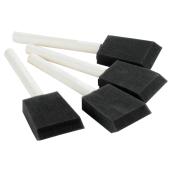 Facto Paint Brushes - 2-in W - Polyester - Foam - 50° Roof Angle - Wooden Handle - 4 Pack