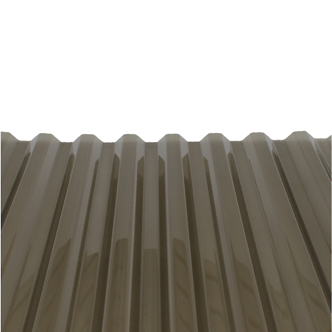 PolyCarb 26-in x 12-ft Translucent Corrugated Polycarbonate Roof Panel