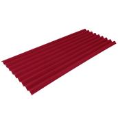 Ondura Premium9 Roof Panel - 34.5-in x 79-in - Asphalt - Red