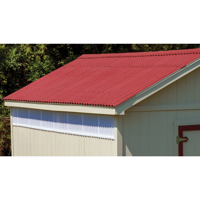 Ondura Premium9 34.5-in x 79-in Red Asphalt Roof Panel