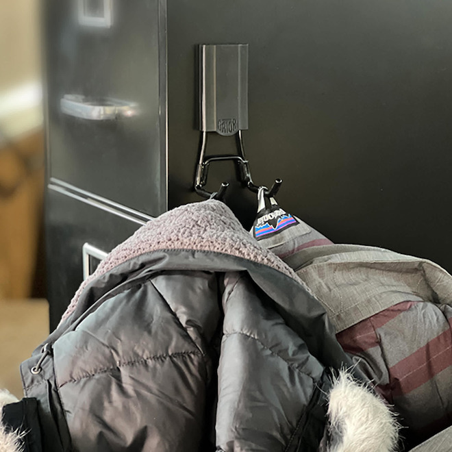 Gator Magnetics MIDI Magnetic Open Hook 2.5-in with 25-lb Capacity - Black