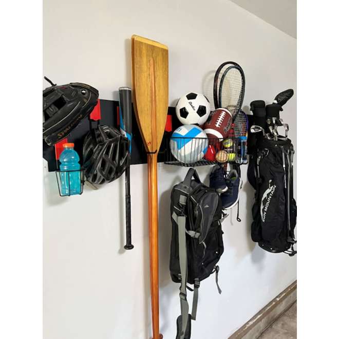 Gator Magnetics Wall Panel for Storage in Steel 16.8 x 12-in - Black