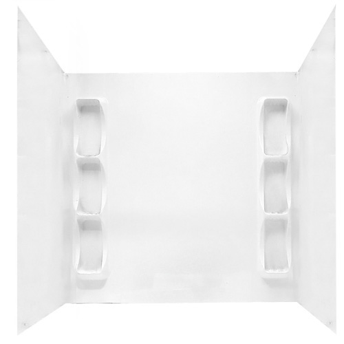 Technoform Monopro Tub Surround - 5-Pieces - Polystyrene - White - 60-in x 31-in x 59-in