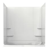 Technoform Europa Tub Shower Surround - 5-Pieces - Polystyrene - White - 60-in x 32-in x 59-in
