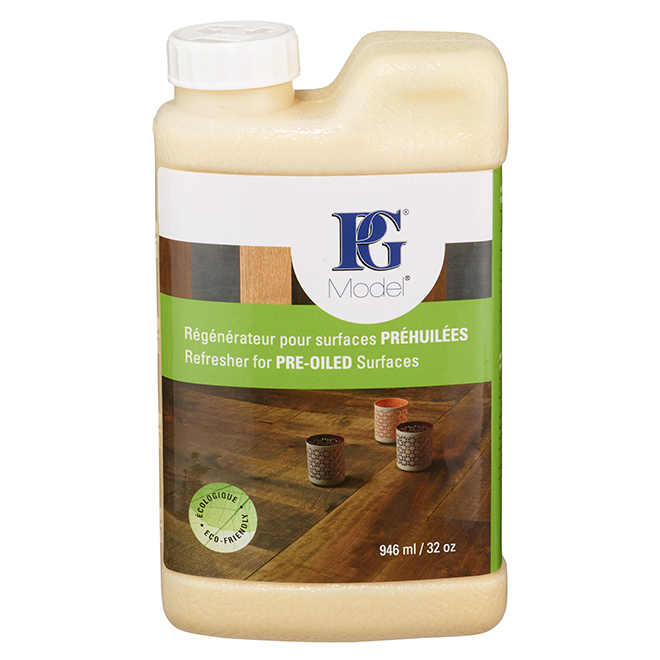 PG Model Refresher Pre-Oiled Hardwood Floor Cleaner - Polishing - Eco-Friendly - 946-ml