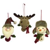 Peluche des Fêtes à suspendre, polyester, 6,3
