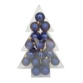 Holiday Living Christmas Balls - Chill Factor - Blue - 34/Pack