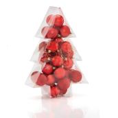 Holiday Living Christmas Balls - Friendly Forest - Red - 34/Pack
