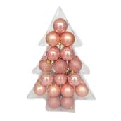 Holiday Living Christmas Balls - Snow Angel - Peach - 34/Pack