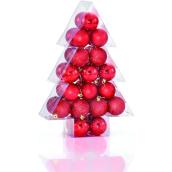 Boules de Noël Holiday Living en plastique, rouge, paquet de 34