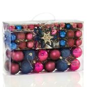 Ensemble de boules de Noël Holiday Living en plastique, multicolore, paquet de 100