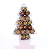 Holiday Living 34-Pack Bronze Plastic Ball Ornament Set