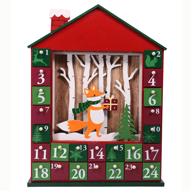 Holiday Living Red Calender Tabletop Decoration