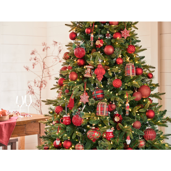 Holiday Living 34-Pack Red Plastic Ornament Set