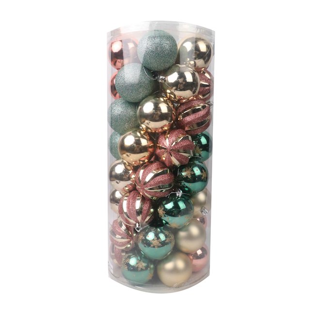 Holiday Living Christmas Ornaments Set Multiple Colors 50/pk 0123