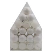 Celebrations by L&CO Set of White Christmas Ball Ornaments - Pack of 36