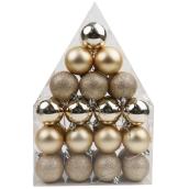 Celebrations by L&CO Set of Champagne Christmas Ball Ornaments - Pack of 36