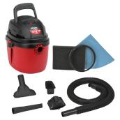 Wet Dru Shop-Vac - Wall Mountable - Portable - 1.5-Gallon - 2-HP - Red