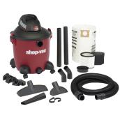 Shop-Vac Wet/Dry Vacuum - Tank Drain - Red/Black - 12-Gallon - 5-hp