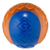 Balle à lancer avec sonore pour chien, bleu/orange