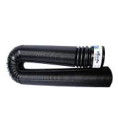 Mole-Pipe Underground Expandable Drain Pipe - 4-in Dia x 12-ft L - Black - Perforated Adapter