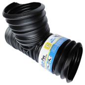 Reln Mole-Pipe Tee - Moulded Plastic - Black - 4-in W x 9-in L