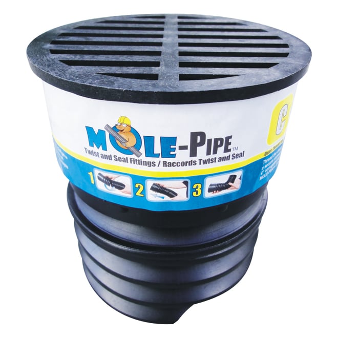 Grille De Protection Pour Drain Extérieur En Acier Inoxydable - Bouchon Anti-feuilles Pour Tuyau PVC De Balcon, Terrasse, Jardin