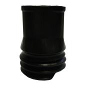 Reln Mole-Pipe Downspout Adapter - Moulded Plastic - Black - Connects to 2-in dia x 3-in dia