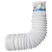 Reln Mole-Pipe Flexible Drain Adapter - Polypropylene - White - Connects to 2-in dia or 3-in dia