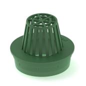 Reln Molded Plastic Atrium Grate - Green - 4 7/16-in H x 4 3/16-in W x 4 3/16-in - Fits on 3-in dia and 4-in dia Pipe