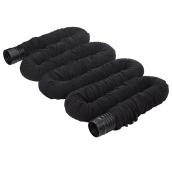 Mole-Pipe Universal Perforated Draining Pipe With Socks - 4-in Dia x 52-ft L - Expandable - Black
