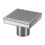 Reln 4-in x 4-in Stainless Steel Shower Drain
