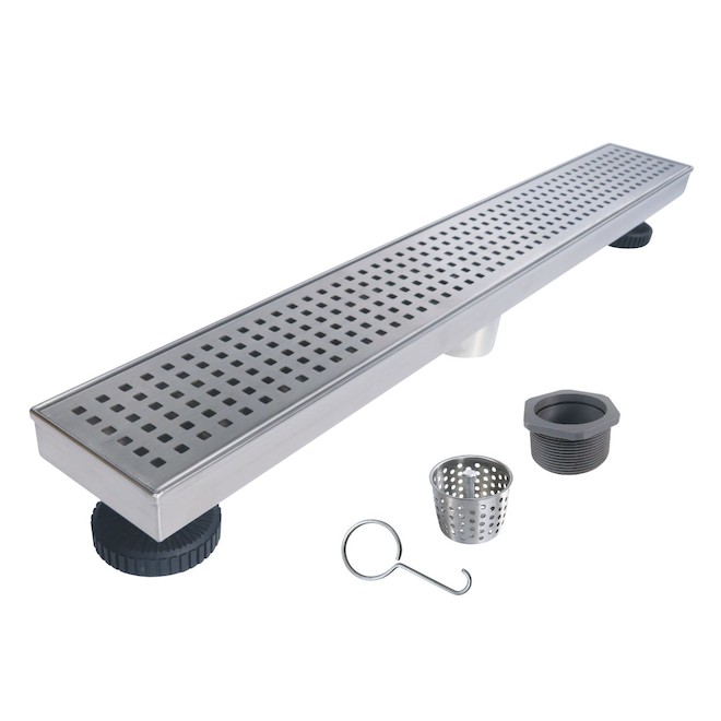 Reln 32-in Stainless Steel Shower Drain