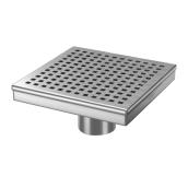 Reln 6-in x 6-in Stainless Steel Shower Drain